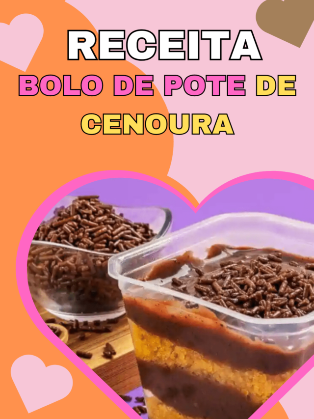 Bolo de Pote de Cenoura e Chocolate | É Fazer e Vender