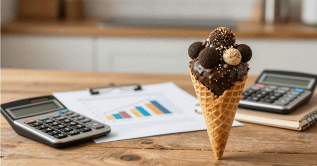 Como calcular o preço do cone trufado