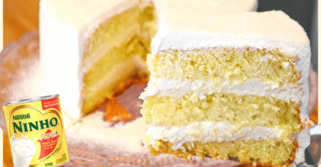 Receita de Bolo com Recheio de Leite Ninho | Doce, Cremoso e Irresistível